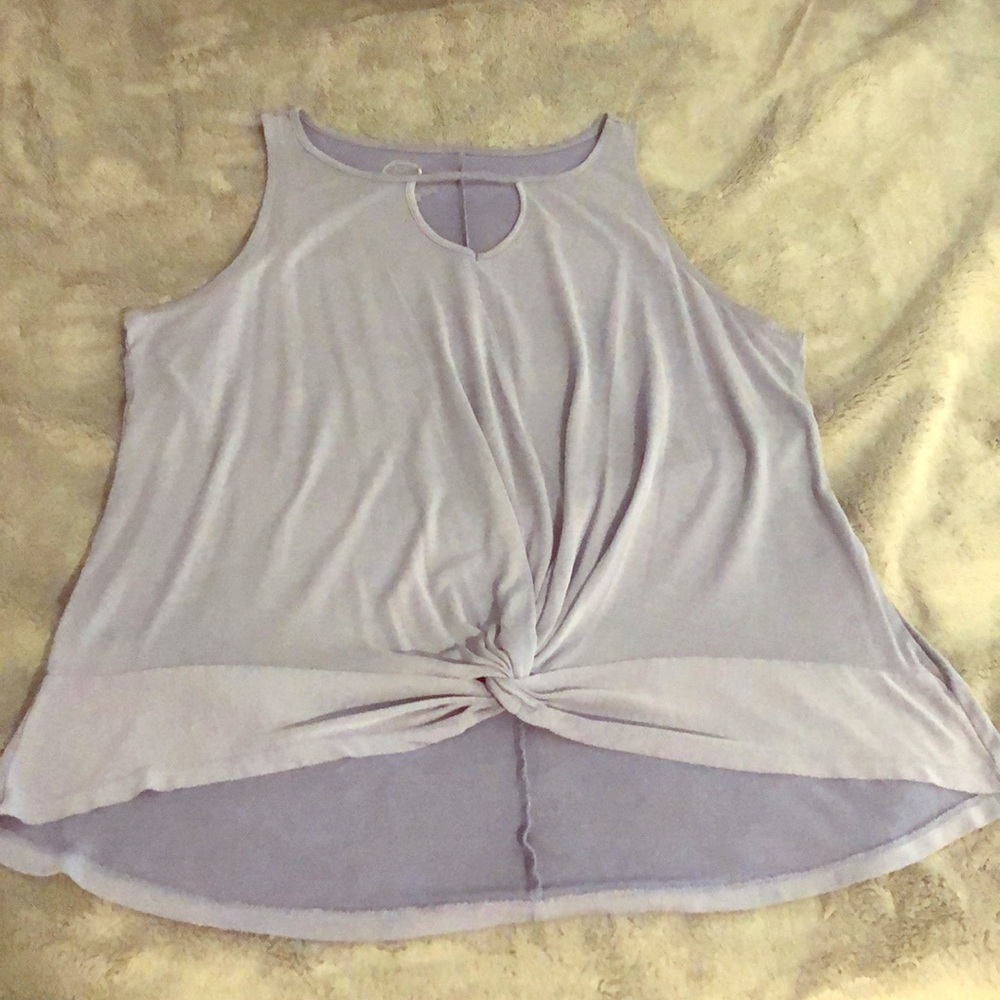 Cutout dressy tank top